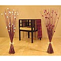 White and Burgundy 45-inch Rose Bouquets