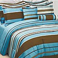 Microfiber Stripe Duvet Cover Set