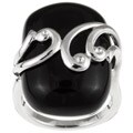 Meredith Leigh Sterling Silver Onyx Ring