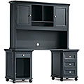 Few facts about Large Office desk Tribeca Black Dual-cabinet Bookshelf