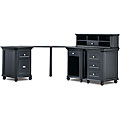 Tribeca Corner Desk with Small Hutch