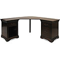 Savanna Rum Dual-cabinet Corner Desk