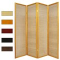 Wood and Bamboo 6-foot 4-panel Serenity Room Divider (China)