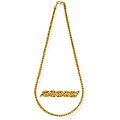 14k Gold Overlay 20-inch Mini Byzantine Chain