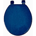 Cobalt Blue Molded Wood Solid Toilet Seat