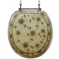 Pearl White Polyresin Toilet Seat