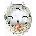 Decorative Polyresin Dolphin Toilet Seat
