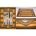 Mango Color 42-piece Table Linen Set (India)