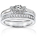 14k Gold 3/8ct TDW Diamond Bridal Rings Set (G-H, I1-I2)