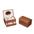 Brown Faux-leather Jewelry Box