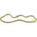 14k Yellow Gold Cobra Necklace with Onyx Clasp