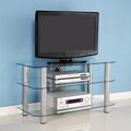 Contemporary 42-inch Glass TV Stand