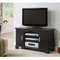 Morristown 42-inch Black Wood TV Console