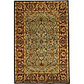 Handmade Heritage Traditional Blue/ Red Wool Rug (5' x 8')