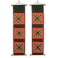 Cotton 'Immortal Red Tribes' Letter Holders (Thailand)