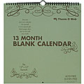 Blank DIY 13-month Calendar Layouts