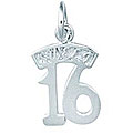 Sterling Silver Sweet Sixteen Charm
