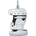 Sterling Silver Large Diploma Charm