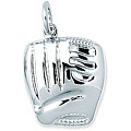 Sterling Silver Baseball Glove Charm