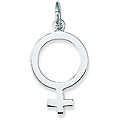 Sterling Silver Female Symbol Charm