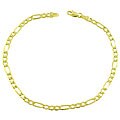 14k Yellow Gold 8.5-inch Figaro Bracelet