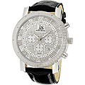 Joshua & Sons Mens Diamond Chronograph Strap Watch