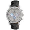 Joshua & Sons Men's Diamond Chronograph Strap Watch