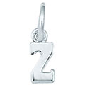 Sterling Silver Initial Z Charm