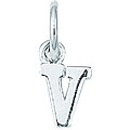 Sterling Silver Initial 'V' Charm