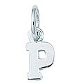 Sterling Silver 'P' Charm