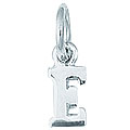 Sterling Silver 'E' Charm
