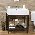 Mullins Walnut Bathroom Single Sink Vanity