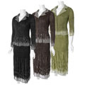 Flair Women's Crinkle Skirt Set