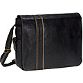 Nunzia Designer Ricardo Black Laptop Messenger Bag