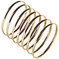 Nexte 14k Gold Overlay Stackable 'Semanario' Bangle (Set of 7)