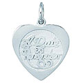 Sterling Silver 'A Date To Remember' Heart Charm