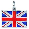 Sterling Silver Enamel British Flag Charm