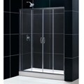 DreamLine Vision Sliding Shower Doors with Tray