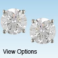 Miadora 14k Gold 1 1/2ct TDW Round Traditional Diamond Stud Earrings