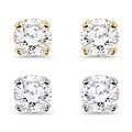 14k Gold 1/3ct TDW Round Diamond Stud Earrings (J-K, I2-I3)