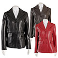 LADIES COLEBROOK LEATHER BLAZER