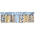 Trend Lab Geo Teal and Brown Window Valance