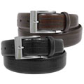 Joseph Abboud Men's Croc Print Leather Belt