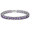 Malaika Sterling Silver Amethyst Bracelet