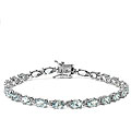 Sterling Silver Aquamarine Bracelet