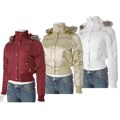 Cappuccino Brand Junior's Faux Fur Puff Jacket