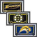 NHL Officially Licensed Wood Framed Mirror