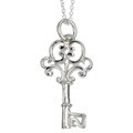 Sterling Silver Skeleton Key Necklace