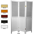 Beadboard 3-panel Room Divider (China)