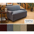 TexStyle Corduroy Stretch T-cushion Loveseat Slipcover